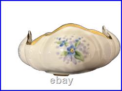 Osborne Vintage Handpainted candy/trinket dish with22 KT. Gold Porcelain China