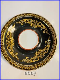 PAIR Rosenthal Versace Medusa Tall Coffee Cups & Saucers PERFECT! Retail $840