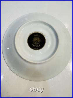 PAIR Rosenthal Versace Medusa Tall Coffee Cups & Saucers PERFECT! Retail $840