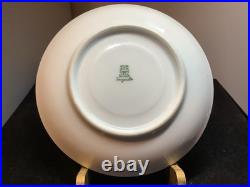 Pair Hand-Painted China Cups and Saucers PMR Gold Trimmed