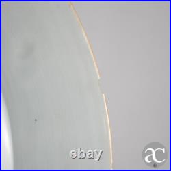 Pair of Chinese Porcelain plates, bianco sopra bianco and gold Qianlong N2