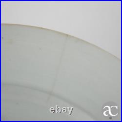 Pair of Chinese Porcelain plates, bianco sopra bianco and gold Qianlong period Pair of Chinese Porcelain plates, bianco sopra bianco and gold Qianlong period