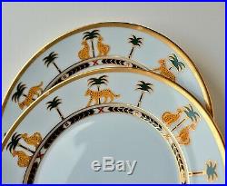 Pair of Christian Dior Salad plates, 8.25, Casablanca, Fine China 24K Gold Trim