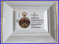 Patek Philippe Limoges Porcelain 2006 Plate Tray, Ornaments Moyen-ge, Red Gold