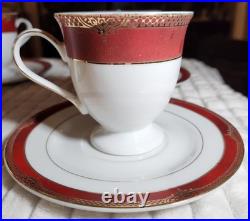 Pegasus China Set, Red And Gold, 50 Pc