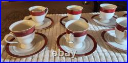 Pegasus China Set, Red And Gold, 50 Pc