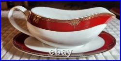 Pegasus China Set, Red And Gold, 50 Pc