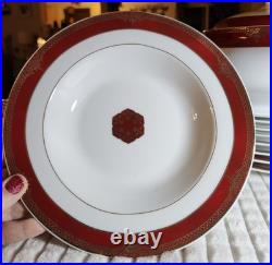 Pegasus China Set, Red And Gold, 50 Pc