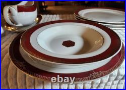 Pegasus China Set, Red And Gold, 50 Pc