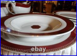 Pegasus China Set, Red And Gold, 50 Pc