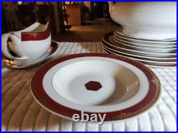 Pegasus China Set, Red And Gold, 50 Pc