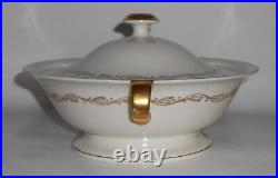 Pickard Porcelain China Gold Symphony Covered Vegetable Bowl