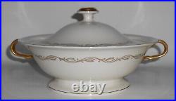 Pickard Porcelain China Gold Symphony Covered Vegetable Bowl