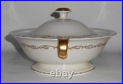 Pickard Porcelain China Gold Symphony Covered Vegetable Bowl