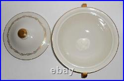 Pickard Porcelain China Gold Symphony Covered Vegetable Bowl