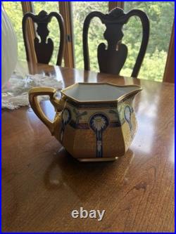 Pickard Victoria Gold Porcelain Tea Pot Vintage China
