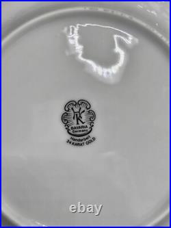 Porcelain Bavaria Royal Tea Set and Dessert Plates in One. 24ct