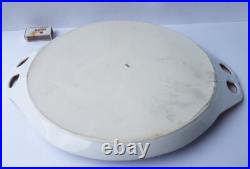 Porcelain Plate/ Tray/ Platter, Genre Scenes, Flowers, Gold, around 1900 K955