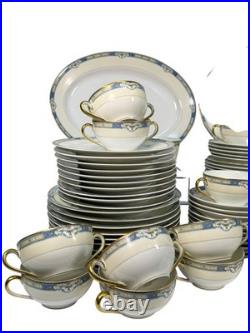 Pre-WWII Noritake China Duluth Pattern Estate Dinnerware Service Massive VTG