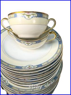 Pre-WWII Noritake China Duluth Pattern Estate Dinnerware Service Massive VTG