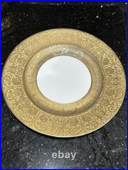 Precious 22k Solid Gold, Encrusted Royal Bavarian Hutschenreuther Plate