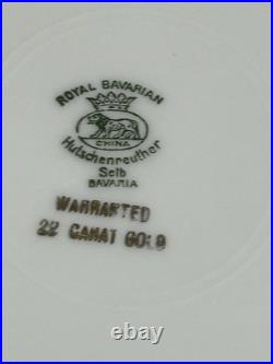 Precious 22k Solid Gold, Encrusted Royal Bavarian Hutschenreuther Plate