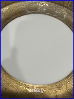 Precious 22k Solid Gold, Encrusted Royal Bavarian Hutschenreuther Plate