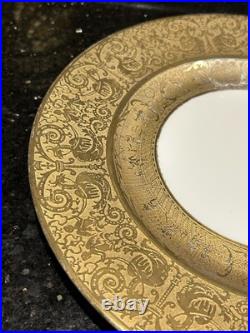 Precious 22k Solid Gold, Encrusted Royal Bavarian Hutschenreuther Plate