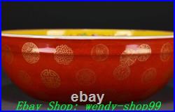 QIanlong Marked Yellow Colour Enamel Porcelain Gilt Lotus writing-brush washer QIanlong Marked Yellow Colour Enamel Porcelain Gilt Lotus writing-brush washer