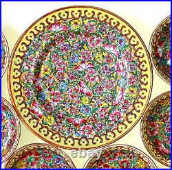 QianLong Dynasty Chinese 7 Piece Porcelain Gold Serving Set 1736