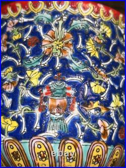 Qianlong Colour Enamel Porcelain Gilt Beauty Belle Flower/ Women Bottle Vase 8