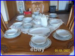 Queen Anne Signature Collection Vtg Porcelain China Grouping 43 Piece Grouping