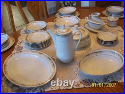 Queen Anne Signature Collection Vtg Porcelain China Grouping 43 Piece Grouping