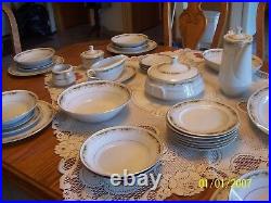 Queen Anne Signature Collection Vtg Porcelain China Grouping 43 Piece Grouping