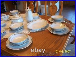 Queen Anne Signature Collection Vtg Porcelain China Grouping 43 Piece Grouping