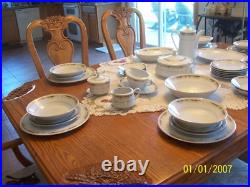 Queen Anne Signature Collection Vtg Porcelain China Grouping 43 Piece Grouping