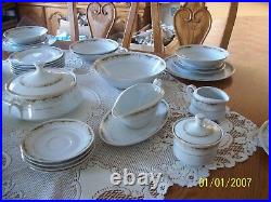 Queen Anne Signature Collection Vtg Porcelain China Grouping 43 Piece Grouping