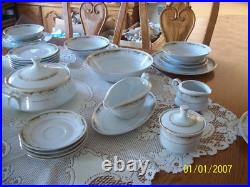 Queen Anne Signature Collection Vtg Porcelain China Grouping 43 Piece Grouping
