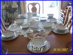 Queen Anne Signature Collection Vtg Porcelain China Grouping 43 Piece Grouping