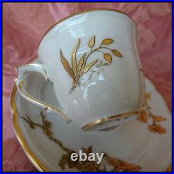 RARE LIMOGES Bernardaud Cabinet Demitasse Cup And Saucer, Commemorate Queen Eliz RARE LIMOGES Bernardaud Cabinet Demitasse Cup And Saucer, Commemorate Queen Eliz