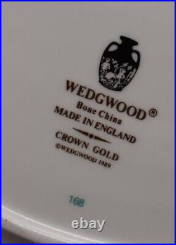 RARE Wedgwood Crown Gold Pattern Bone China SET 5 PIECE HOSTESS SET