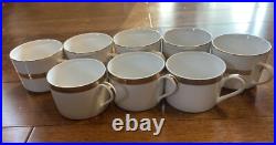 RETRONEU IMPERIAL GOLD SET Porcelain with 22K Gold Band. 44 Piece Service For 8 RETRONEU IMPERIAL GOLD SET Porcelain with 22K Gold Band. 44 Piece Service For 8