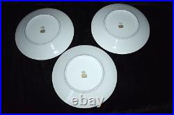 RICHARD GINORI Palermo Green Gold Encrusted Rim Dinner Plate 10 3/8D Set of 6