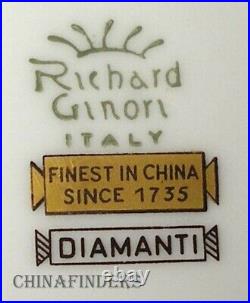 RICHARD GINORI china DIAMANTE DIAMANTI pattern Dinner Plate 10-3/8