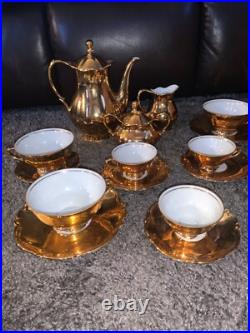 RW 1940-1949 gold china tea set, great condition, no chips or cracks RW 1940-1949 gold china tea set, great condition, no chips or cracks