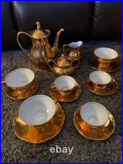 RW 1940-1949 gold china tea set, great condition, no chips or cracks RW 1940-1949 gold china tea set, great condition, no chips or cracks