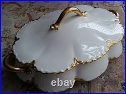 Rare 14 Piece Antique (1910) Gold Gilded Limoges Haviland Bone China Tableware