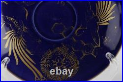 Rare 18th century Antique Japanese Chinese export porcelain blue and Gold plates