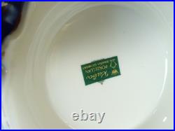 Rare Bareuther Waldsassen Bavaria Germany Serving Bowl Lid Plate Blue Gold Set