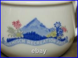 Rare Heinrich Porcelain China Bavaria Garmisch Recreation Area Sugar Bowl withlid